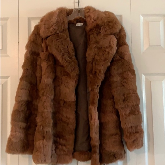Jackets & Blazers - Price Drop! TODAY only! Genuine Rabbit Fur Coat.